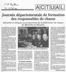 L'Est Républicain du 01 nov 2000